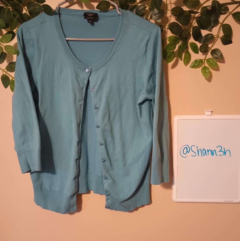 Talbots Petite Button Up Cardigan